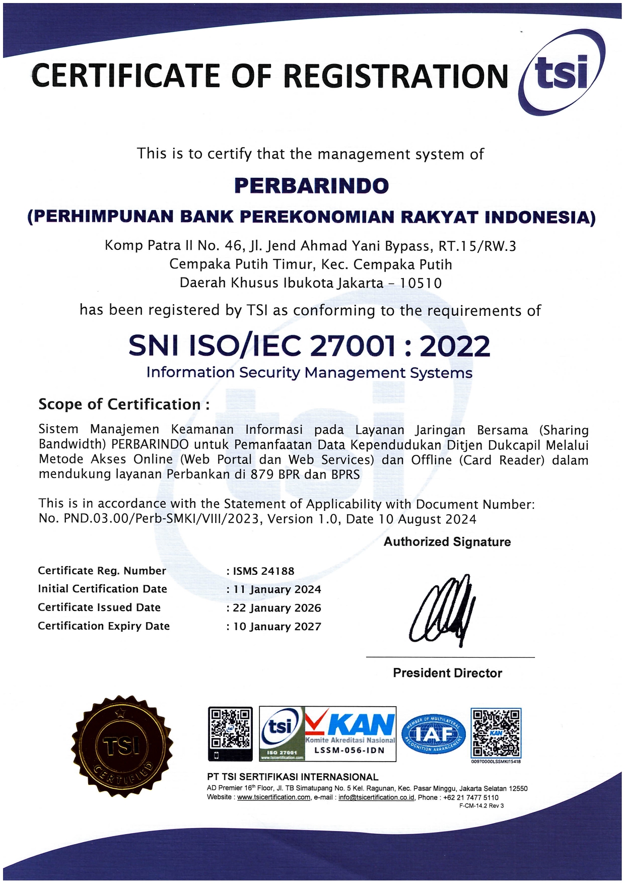Sertifikat ISO