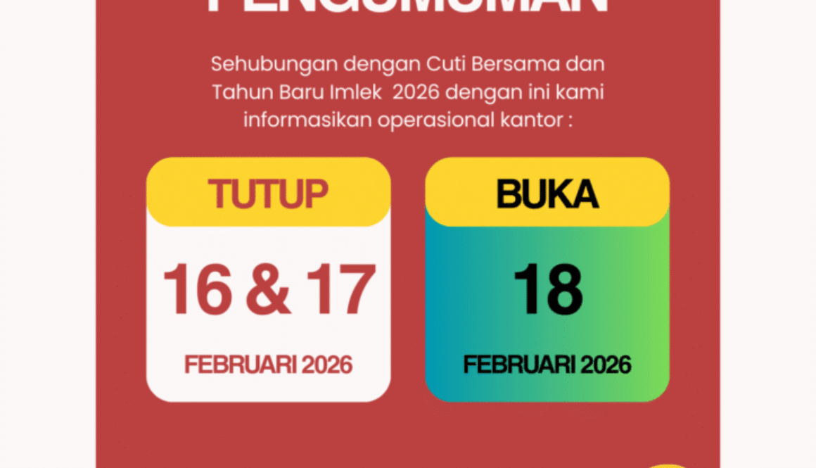 Kuning Merah Pengumuman Libur Klinik Gigi Instagram Post (Flyer (A4))