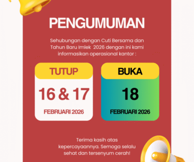 Kuning Merah Pengumuman Libur Klinik Gigi Instagram Post (Flyer (A4))